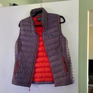 Patagonia Women's Vibrant Purple and Orange Vest